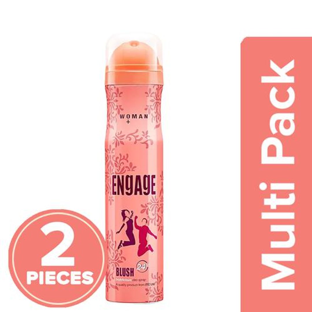Engage Bodylicious Deodorant Spray For Women - Blush, 2x150 ml (Multipack)