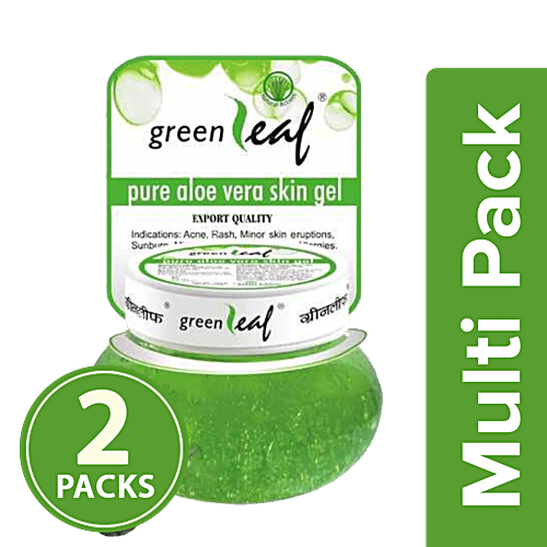 Green Leaf Aloe Vera Skin Gel, 2x120 g Multipack 