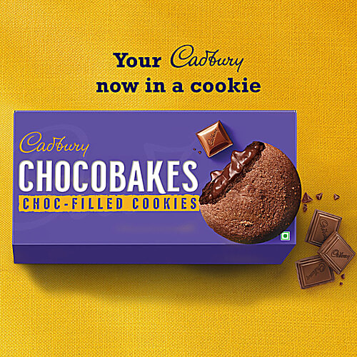 Cadbury Chocobakes Choc Filled Cookies, 2x150 g Multipack 