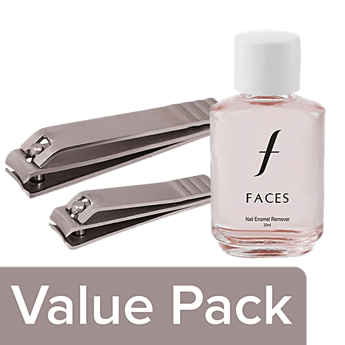 bb Combo Baol Nail Cutter/Clipper BB121 2pcs+Faces Nail Enamel Remove Transparent 01 30ml, Combo 2 Items 