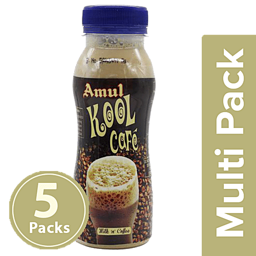 Amul Kool Cafe, 5 x 200 ml (Multipack)