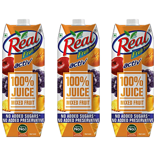 Buy Real Activ 100 Mixed Fruit Juice With No Added Sugar and