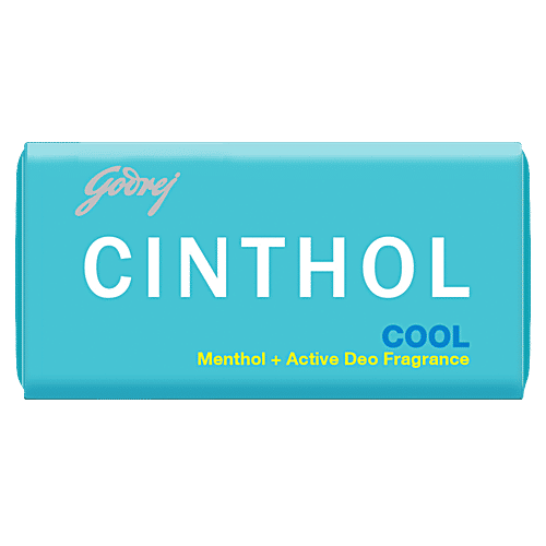 Cinthol Cool Bath Soap - 99.9% Germ Protection, 4x100 g Multipack 