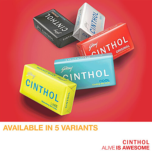 Cinthol Original Bath Soap - 99.9% Germ Protection, 8x100 g Multipack 