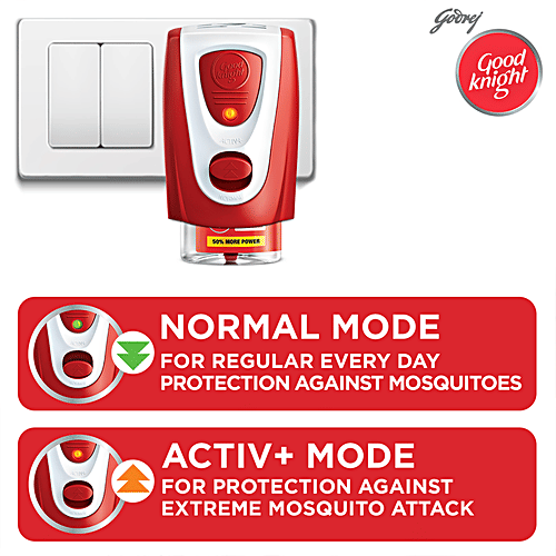 Good knight Power Activ+ - Mosquito Repellent Refill, 6X45 ml Multipack 