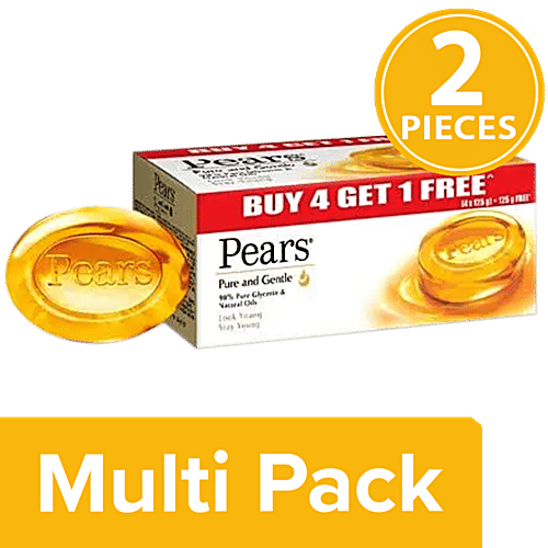 Buy Pears Pure & Gentle Bathing Bar (Buy 4 Get 1 Free) Online at Best