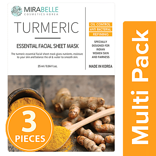 Buy Mirabelle Korea Turmeric, Essential Facial Sheet Mask Online at