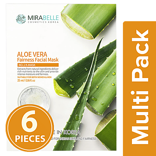 Buy Mirabelle Korea Aloe Vera, Fairness Facial Mask Online at Best