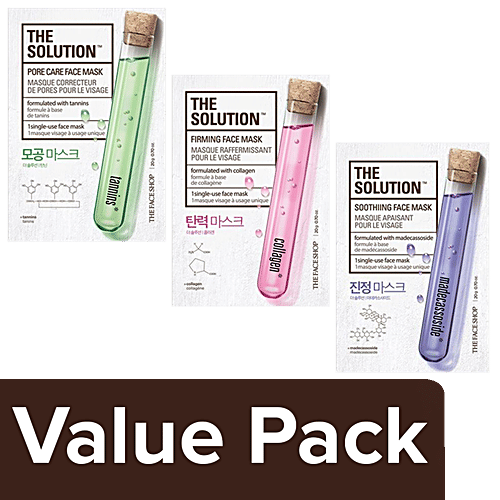 The Face Shop Solution Anti Ageing Masksheet (Pack of 3), Combo 3 Items 