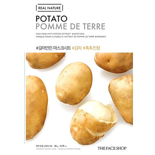 The Face Shop Real Nature Potato Face Mask, 3x20 g Multipack 