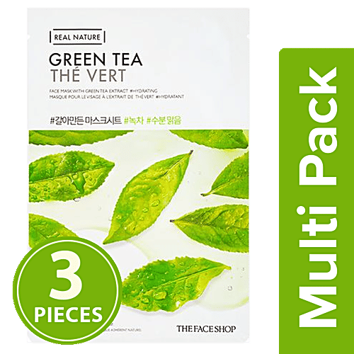 Buy The Face Shop Real Nature Green Tea Face Mask Online at Best Price