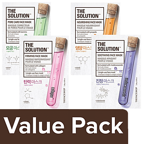 Buy The Face Shop Solution Bestseller Masksheet (Pack of 6) Online at
