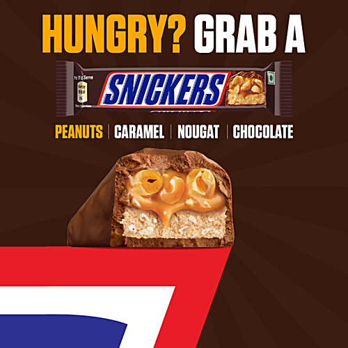 Snickers Peanut Filled Chocolate Bar, 3x40 g (Multipack) Loaded With Peanuts, Nougat, Caramel & Chocolate