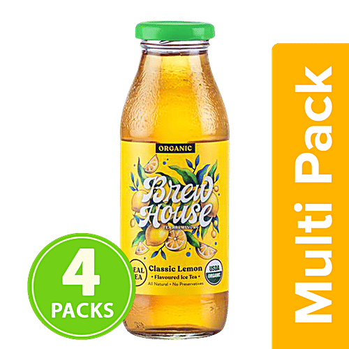 Brewhouse Tea Brewing Co. Classic Lemon Ice Tea, 4x350 ml Multipack