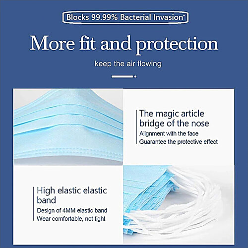 Octus 3-Layer Surgical Face Masks, 5x10 pcs (Multipack) 