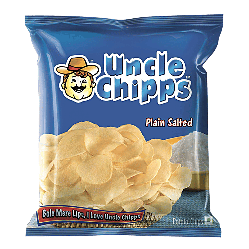 Uncle chipps Plain Salted, 3x50 g Multipack 