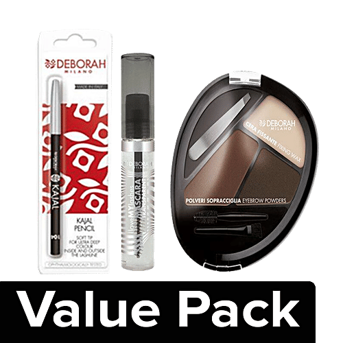 Deborah Perfect Eyes - 02 Brunette, Combo 3 Items 