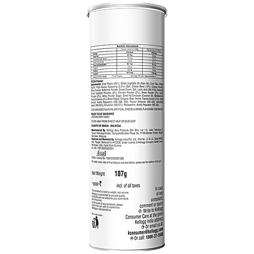 Pringles Potato Crisps Pizza flavour, 6x107 g Multipack 