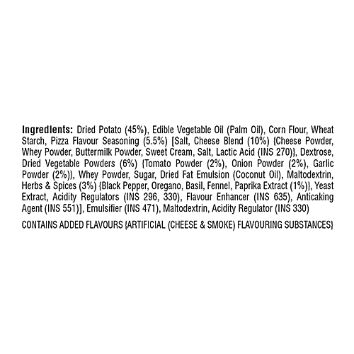 Pringles Potato Crisps Pizza flavour, 6x107 g Multipack 