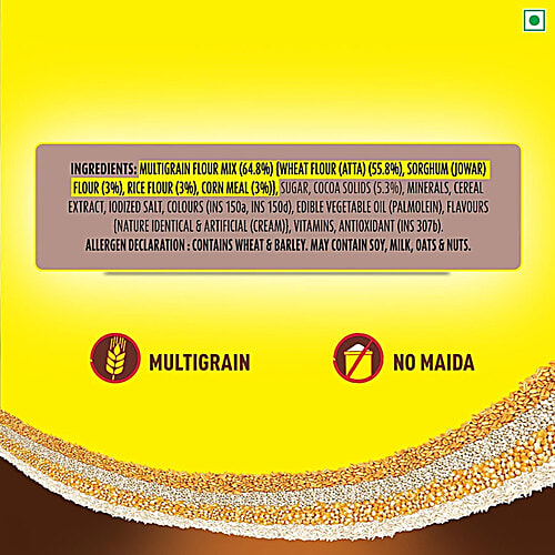 Kellogg's Multigrain Chocos, 6 x 46 g Multipack More Chocolatey, No Maida, Power of 5 nutrients