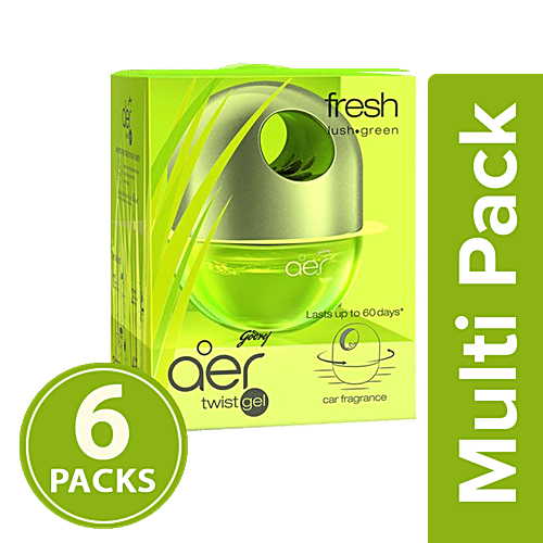 Buy Aer Twist Gel Car Air Freshener, Fresh Lush Green Online at Best