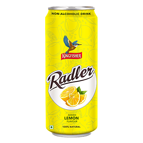 Kingfisher Radler Non Alcoholic Malt Drink Lemon + Ginger & Lime + Mint & Lime (300ml Each), Combo 3 Items 