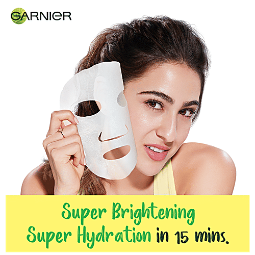 Garnier Skin Naturals - Light Complete, Face Serum Sheet Mask, Yellow, 3x32 g Multipack