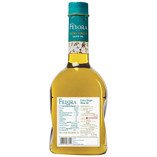 Fedora Extra Virgin Olive Oil 1 L Pet Bottle + Extra Light Olive Oil 1 L Pet Bottle, Combo 2 Pcs