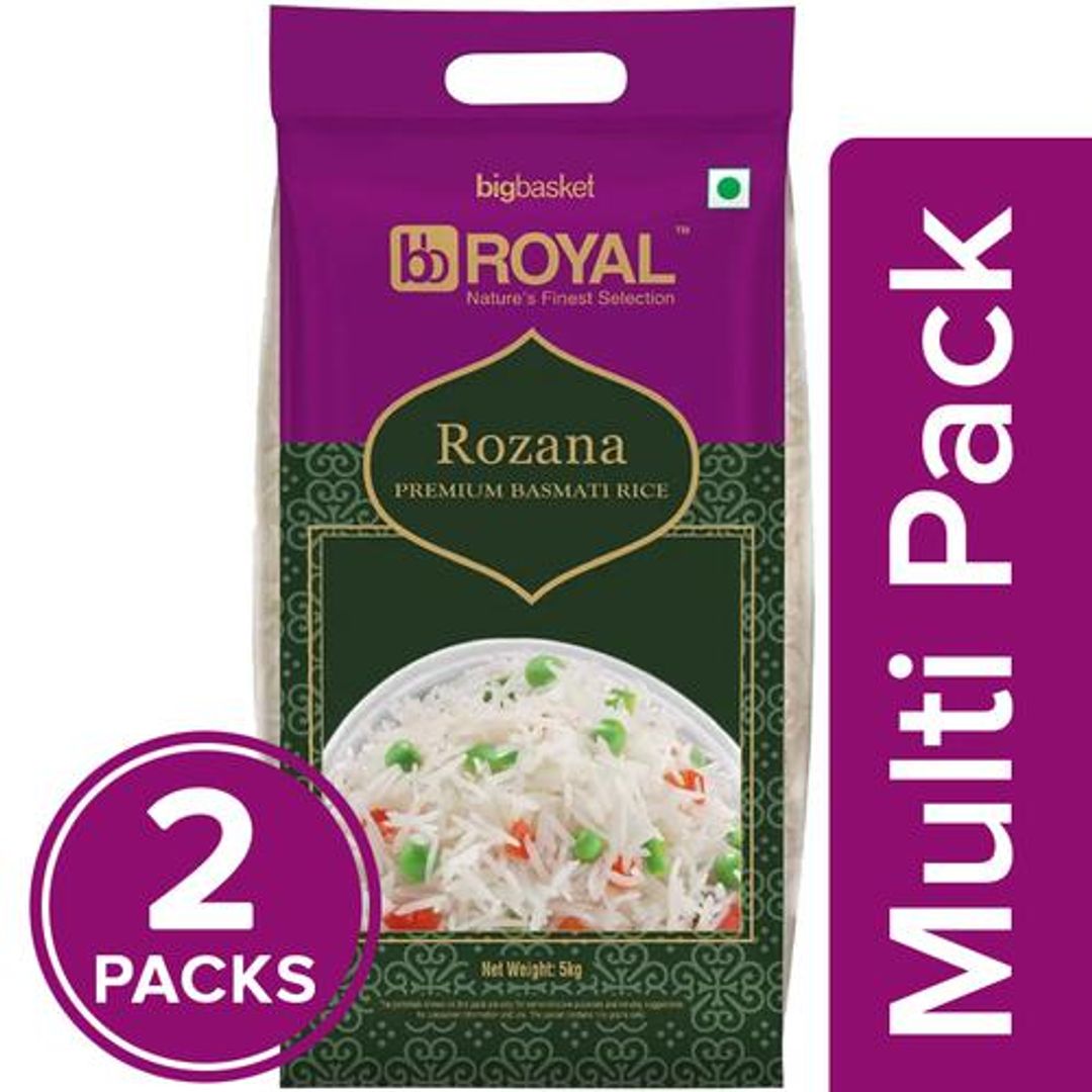 BB Royal Basmati Rice - Rozana Premium, 2x5 Kg Multipack
