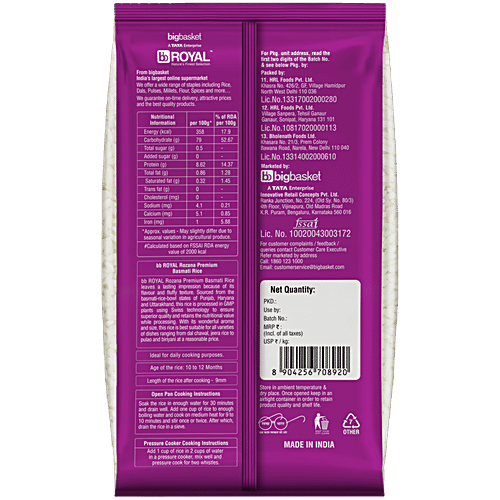 bb Royal Basmati Rice - Everyday, 2x5 Kg Multipack 