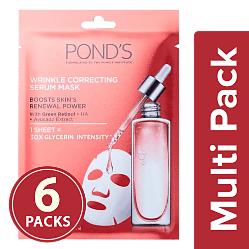 Buy Ponds Wrinkle Correcting Serum Mask With Hyaluronic Acid & Avocado