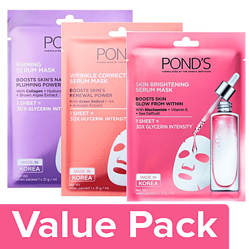 Buy Ponds Serum Sheet Mask (2 x 21 g) Online at Best Price of Rs null