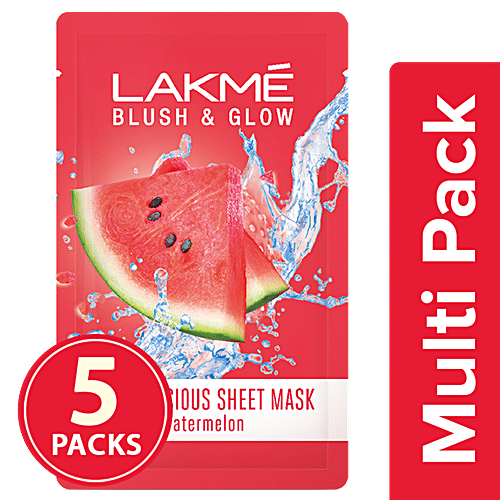 Buy Lakme Blush & Glow Watermelon Sheet Mask Online at Best Price of Rs 375 bigbasket