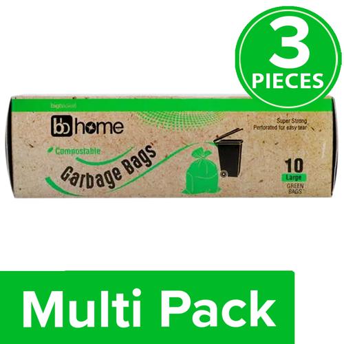 Buy BB Home Garbage Bags - Small, Green, 43 x 48 cm Online at Best