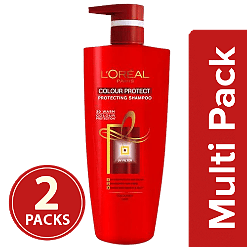 Loreal Paris Color Protect Shampoo (With 10% Extra), 2x640 ml Multipack 