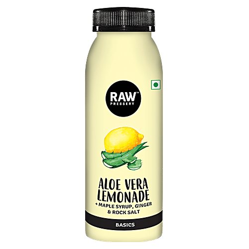 Raw Pressery 100% Natural Cold Pressed Juice -  Aloe Vera, Lemonade, 2x200 ml Multipack 