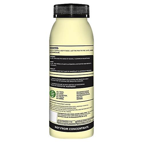Raw Pressery 100% Natural Cold Pressed Juice -  Aloe Vera, Lemonade, 2x200 ml Multipack 