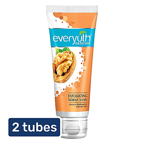 Everyuth Naturals Exfoliating Walnut Scrub, 2x200 g Multipack