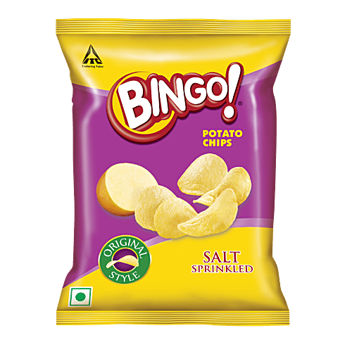 Bingo Potato Chips Original Style - Salt Sprinkled, 3x52 g Multipack 