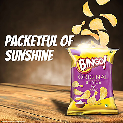 Bingo Potato Chips Original Style - Salt Sprinkled, 3x52 g Multipack 