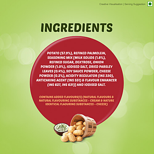 Bingo Potato Chips -Cream & Onion, 3x25 g Multipack 