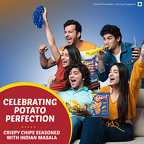 Bingo Yumitos Masala - Potato Chips, 3x52 g Multipack 