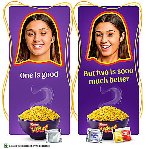 Sunfeast Yippee Noodles - Mood Masala, 3x65 g Multipack 