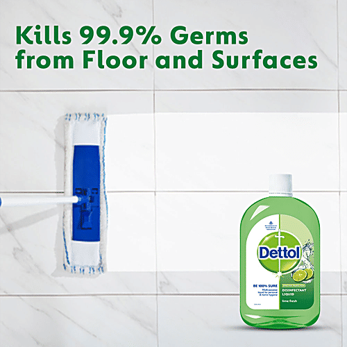Dettol Liquid Disinfectant Cleaner for Home - Lime Fresh, 2x500 ml Multipack 
