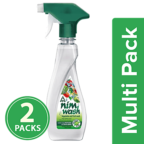 Nimwash Vegetable & Fruit Wash Spray, 2x450 ml Multipack 