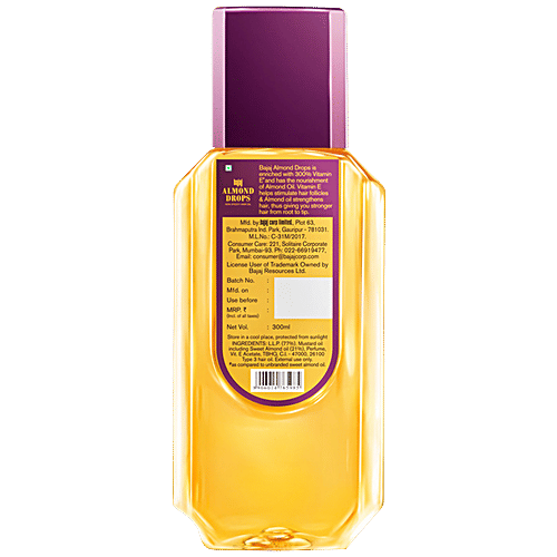 Bajaj Hair Oil - Almond Drops, 2x300 ml Multipack 