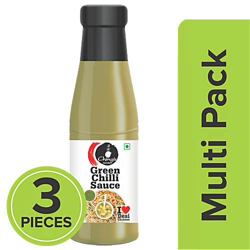 Ching'S Secret Green Chilly Sauce, 3x190 g Multipack 