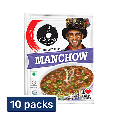 Ching's Secret Manchow Instant Soup, 10x12 g (Multipack) 