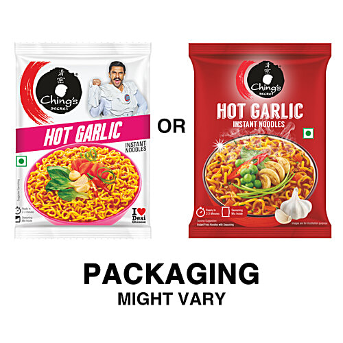 Ching's Secret Hot Garlic Instant Noodles, 3x60 g Multipack 