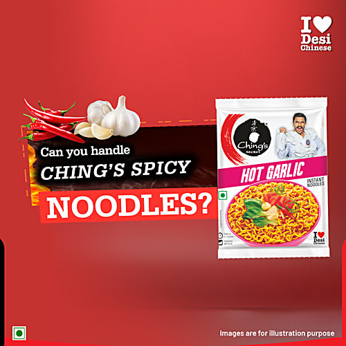 Ching's Secret Hot Garlic Instant Noodles, 3x60 g Multipack 